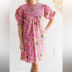 OLIVIA JAMES THE LABEL bea dress in pink floral